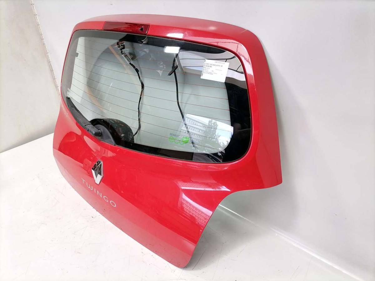 Renault Twingo 2 original Heckklappe mit Heckscheibe OV727 Rot Bj.2010